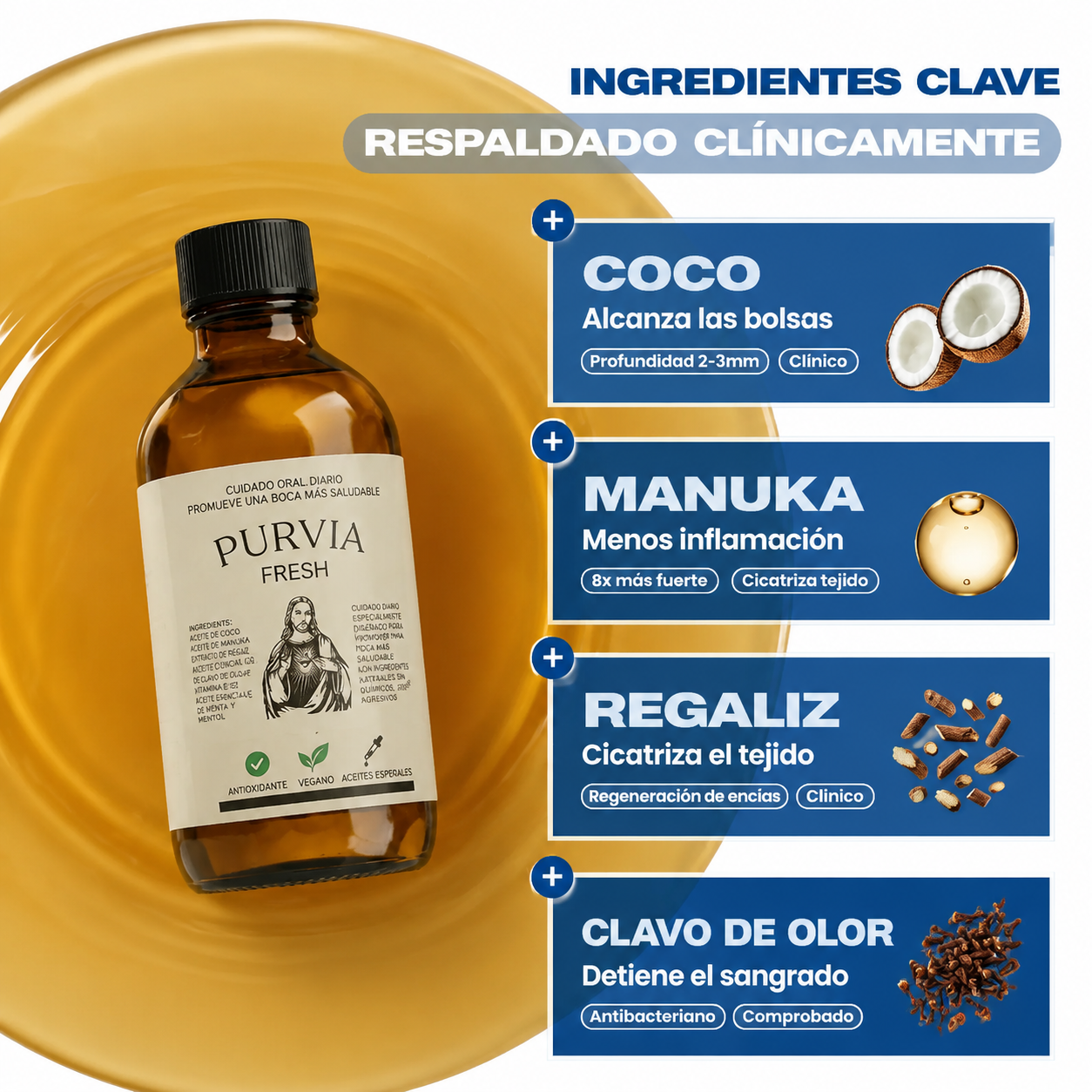 Purvia Fresh | Alivio de las encías y Aliento más fresco