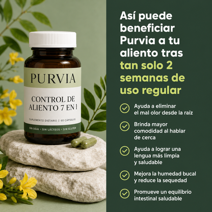 Purvia | Elimina el mal aliento desde la raíz