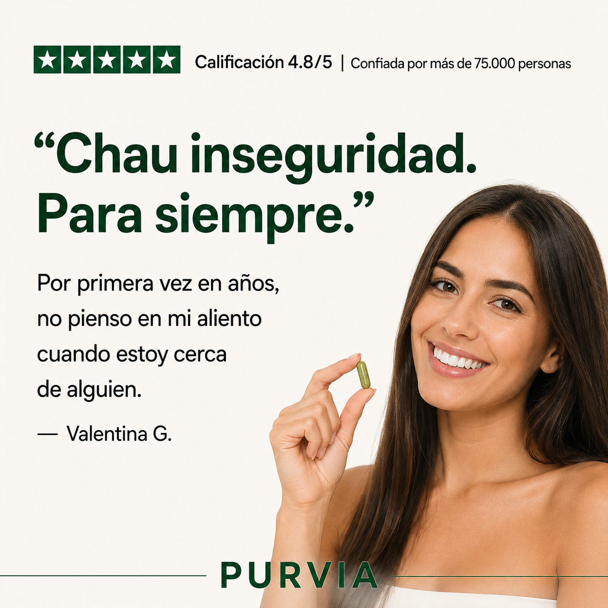 Purvia | Elimina el mal aliento desde la raíz
