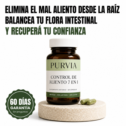Purvia | Elimina el mal aliento desde la raíz